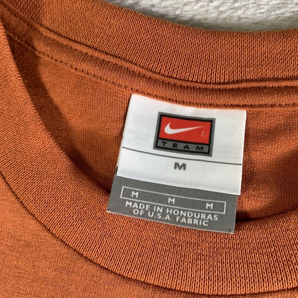 Vintage Texas Longhorns Shirt Mens Medium Orange Football Nike 2005 Champs NEW - Picture 4 of 10